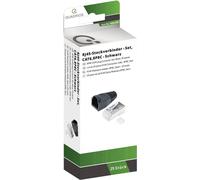 Quadrios RJ-45 Steckverbinder Set-CAT 6 1906C165 Stecker, gerade Polzahl 8P8C Schwarz 25 St. (1906C165)