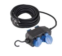 Quadriplette SCHWABE 10 M H07RN-F 3G1.5 - 4 prises - 860605