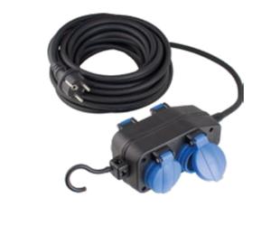 Quadriplette SCHWABE 10 M H07RN-F 3G1.5 - 4 prises - 860605