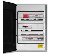 Quadro AC Triphasé 20kW 2x Onduleur 32A 400V 54 Modules Différentiel SPD SPI CEI