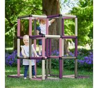 Quadro Pyramide d’Escalade Home - Structure d’Escalade modulaire pour Enfants, à partir de 12 Mois, 16 modèles, pour intérieur et extérieur, 237 pièces, certifiée TÜV (Berry)