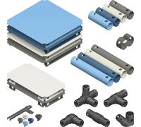 Quadro Upgrade Kit Home – kit d’extension 188 pièces pour marches, toboggans et structures d’escalade Quadro – Petrol