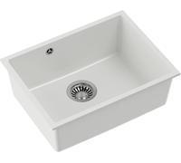 Quadron Alec évier graniteq 53.5x40 cm blanc HQA5340BIK