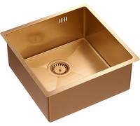 Quadron Anthony évier en acier inoxydable 44x44 cm cuivre MF4444PVDBSC1