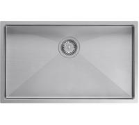 Quadron Anthony évier en acier inoxydable avec siphon 74x44 cm MF7444BS