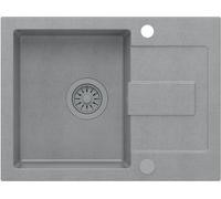 Quadron Christian évier graniteq 60x45 cm gris/graphite/onyx HCQC6045SZK_PC