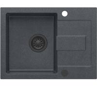 Quadron Christian évier graniteq 60x45 cm noir HCQC6045CZK_PC