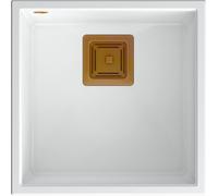 Quadron David évier graniteq 42x42 cm blanc HQD4242U1-C1