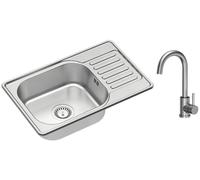 Quadron Eddie 111 évier avec mitigeur acier/acier HD111LEN6642_3623500_BS