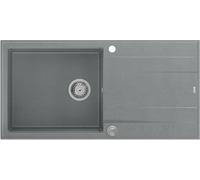 Quadron Evan évier graniteq 100x50 cm gris/graphite/onyx HCQE10050U5_BS_P2O