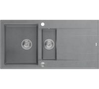 Quadron Evan évier graniteq 100x50 cm gris/graphite/onyx HQE5510050U5_BS_P2O