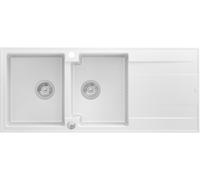 Quadron Evan évier graniteq 116x50 cm blanc HQE11650U1_BS_P2O