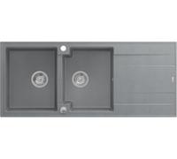 Quadron Evan évier graniteq 116x50 cm gris/graphite/onyx HQE11650U5_BS_P2O