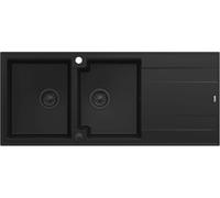 Quadron Evan évier graniteq 116x50 cm noir HQE11650U7_BLM_P2O