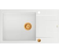 Quadron Evan évier graniteq 86x50 cm blanc HCQE58650U1_PVDC1_P2O