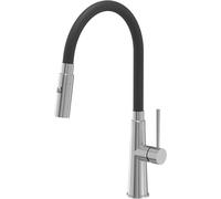 Quadron Gina mitigeur de cuisine sur pied acier inoxydable-noir 3922505_BSBL