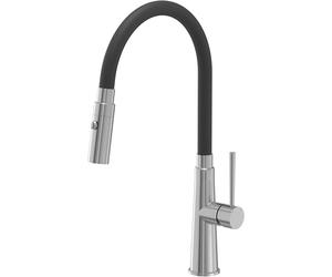 Quadron Gina mitigeur de cuisine sur pied acier inoxydable-noir 3922505_BSBL