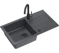 Quadron Go Max évier avec mitigeur noir/noire TQ7744GMBLM