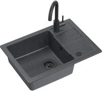 Quadron Go Smart évier avec mitigeur noir/noire TQ6244GSBLM