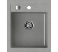 Quadron Johnny évier graniteq 50x43 cm gris/graphite/onyx HCQJ4350SZK