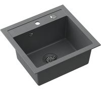 Quadron Johnny évier graniteq 50x47 cm gris/graphite/onyx HCQJ5047SZK