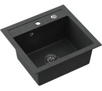 Quadron Johnny évier graniteq 50x47 cm noir HCQJ5047CZK