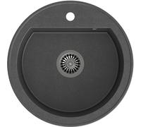 Quadron Johnny évier graniteq 51x51 cm noir HCQC5151CZK