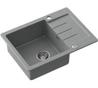 Quadron Johnny évier graniteq 60x44 cm gris/graphite/onyx HCQJ6044SZK