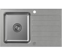 Quadron Kenneth évier granit-acier inoxydable 78x48 cm gris/graphite/onyx FUS_K7848SZ