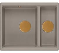 Quadron Logan évier graniteq 55x46 cm beige HCQL5646U4-C1_U