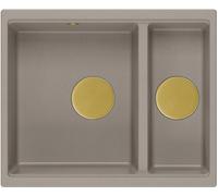 Quadron Logan évier graniteq 55x46 cm beige HCQL5646U4-G1_U