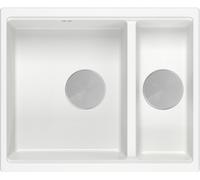 Quadron Logan évier graniteq 55x46 cm blanc HCQL5646U1-BS_U