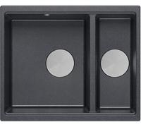 Quadron Logan évier graniteq 55x46 cm noir-gris/graphite/onyx HCQL5646U8-BS_U