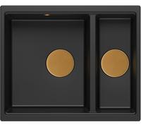 Quadron Logan évier graniteq 55x46 cm noir HCQL5646U7-C1_U