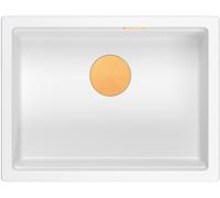 Quadron Logan évier graniteq 56x45 cm blanc HQJ6045U1_PVDC1_U