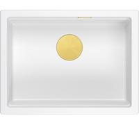 Quadron Logan évier graniteq 56x45 cm blanc HQJ6045U1_PVDG1_U