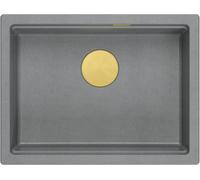 Quadron Logan évier graniteq 56x45 cm gris/graphite/onyx HQJ6045U5_PVDG1_U