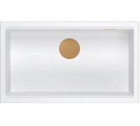 Quadron Logan évier graniteq 76x45 cm blanc HQD7644U1_PVDC1_U