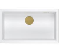 Quadron Logan évier graniteq 76x45 cm blanc HQD7644U1_PVDG1_U