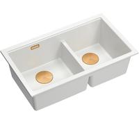 Quadron Logan évier graniteq 76x45 cm blanc HQL7645U1_PVDC1_U