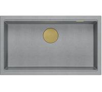 Quadron Logan évier graniteq 76x45 cm gris/graphite/onyx HQD7644U5_PVDG1_U
