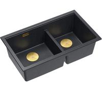 Quadron Logan évier graniteq 76x45 cm noir HQL7645U8_PVDG1_U