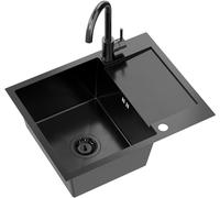 Quadron Luke évier avec mitigeur anthracite/anthracite ZH6048PVDBLM_3623500_PVDBLM