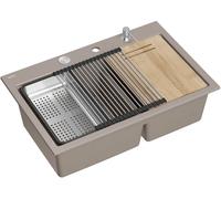 Quadron Marc 120 évier graniteq 76x50 cm beige HQC7650U4_BS