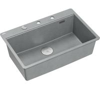Quadron Marc évier graniteq 75x49 cm gris/graphite/onyx HQM7650U5_FM_BS