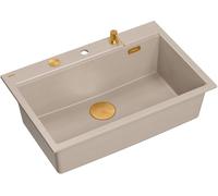 Quadron Marc évier graniteq 76x50 cm beige HQM7650U2_PVDC1