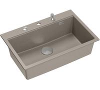 Quadron Marc évier graniteq 76x50 cm gris/graphite/onyx-beige HQM7650U4_BS