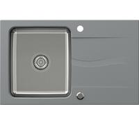Quadron Michael évier granit-acier inoxydable 78x48 cm gris/graphite/onyx FUS_M7848SZ