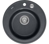 Quadron Morgan évier graniteq 51x51 cm noir HB8301U7-BS_P2O