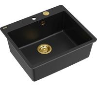 Quadron Morgan évier graniteq 56.5x49.5 cm noir HB8304U7-FM_G1_P2O